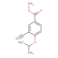 Chemical structure of methyl 3-cyano-4-(propan-2-yloxy)benzoate - CSSB00010204702