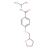 Chemical structure of 4-[(oxolan-2-yl)methoxy]-N-(propan-2-yl)benzamide - CSSB00047957955
