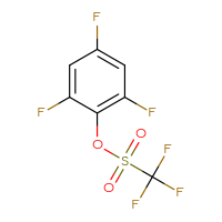 Chemical structure of 2,4,6-trifluorophenyl trifluoromethanesulfonate - CSSB20976915405