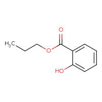 Chemical structure of propyl 2-hydroxybenzoate - CSSB00000169924