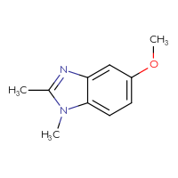 Chemical structure of 5-methoxy-1,2-dimethyl-1H-1,3-benzodiazole - CSSB00009877951