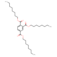 Chemical structure of 1,2,4-trioctyl benzene-1,2,4-tricarboxylate - CSSB00000715719