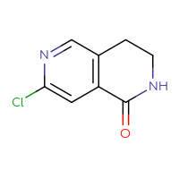 Chemical structure of 7-chloro-1,2,3,4-tetrahydro-2,6-naphthyridin-1-one - CSSB00010726328