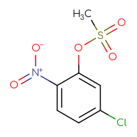 Chemical structure of 5-chloro-2-nitrophenyl methanesulfonate - CSSB00114174164