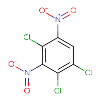 Chemical structure of 1,2,4-trichloro-3,5-dinitrobenzene - CSSB00009990361