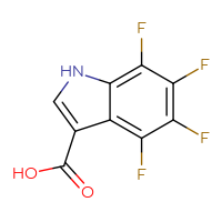 Chemical structure of 4,5,6,7-tetrafluoro-1H-indole-3-carboxylic acid - CSSB00010164196