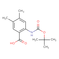 Chemical structure of 2-{[(tert-butoxy)carbonyl]amino}-4,5-dimethylbenzoic acid - CSSB00010167738