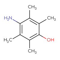 Chemical structure of 4-amino-2,3,5,6-tetramethylphenol - CSSB00000719567
