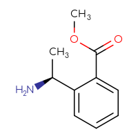 Chemical structure of methyl 2-[(1S)-1-aminoethyl]benzoate - CSSB00015867976