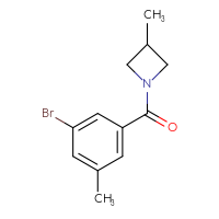 Chemical structure of 1-(3-bromo-5-methylbenzoyl)-3-methylazetidine - CSSB00022635791