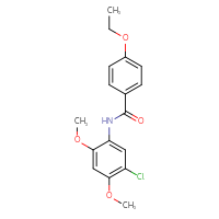 Chemical structure of N-(5-chloro-2,4-dimethoxyphenyl)-4-ethoxybenzamide - CSSB00046155541