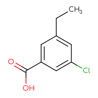 Chemical structure of 3-chloro-5-ethylbenzoic acid - CSSB00009848759