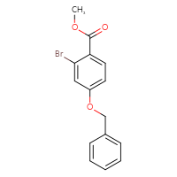 Chemical structure of methyl 4-(benzyloxy)-2-bromobenzoate - CSSB14919804402