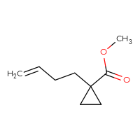 Chemical structure of methyl 1-(but-3-en-1-yl)cyclopropane-1-carboxylate - CSSB00020228790