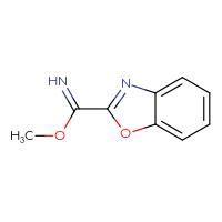Chemical structure of methyl 1,3-benzoxazole-2-carboximidate - CSSB00000106634