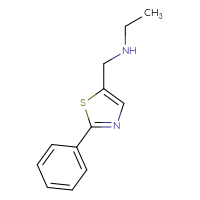 Chemical structure of ethyl[(2-phenyl-1,3-thiazol-5-yl)methyl]amine - CSSB00000168180