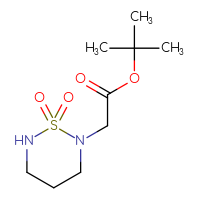 Chemical structure of tert-butyl 2-(1,1-dioxo-1λ⁶,2,6-thiadiazinan-2-yl)acetate - CSMB00018055207