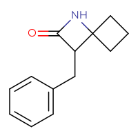 Chemical structure of 3-benzyl-1-azaspiro[3.3]heptan-2-one - CSSB03554807748