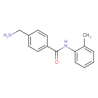 Chemical structure of 4-(aminomethyl)-N-(2-methylphenyl)benzamide - CSSB00000407748