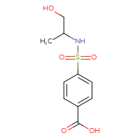 Chemical structure of 4-[(1-hydroxypropan-2-yl)sulfamoyl]benzoic acid - CSSB00000325308