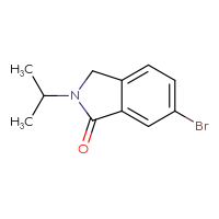 Chemical structure of 6-bromo-2-(propan-2-yl)-2,3-dihydro-1H-isoindol-1-one - CSSB00010132694