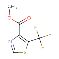 Chemical structure of methyl 5-(trifluoromethyl)-1,3-thiazole-4-carboxylate - CSSB00010870245