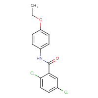 Chemical structure of 2,5-dichloro-N-(4-ethoxyphenyl)benzamide - CSSB00047173433