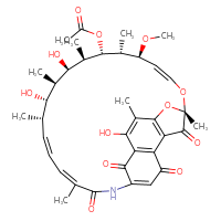 Chemical structure of (7S,9E,11S,12R,13S,14R,15R,16R,17S,18S,19E,21Z)-2,15,17-trihydroxy-11-methoxy-3,7,12,14,16,18,22-heptamethyl-6,23,27,29-tetraoxo-8,30-dioxa-24-azatetracyclo[23.3.1.1⁴,⁷.0⁵,²⁸]triaconta-1(28),2,4,9,19,21,25-heptaen-13-yl acetate - CSSB00116206917