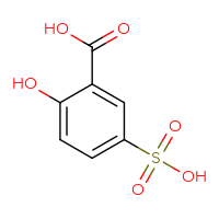 Chemical structure of 2-hydroxy-5-sulfobenzoic acid - CSSB00000211266