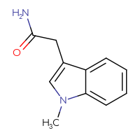 Chemical structure of 2-(1-methyl-1H-indol-3-yl)acetamide - CSSB00000056297