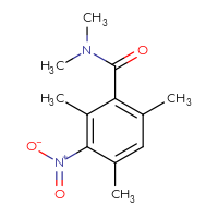 Chemical structure of N,N,2,4,6-pentamethyl-3-nitrobenzamide - CSSB00103391937