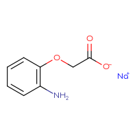 Chemical structure of sodium 2-(2-aminophenoxy)acetate - CSSB14948178654