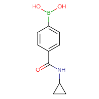 Chemical structure of [4-(cyclopropylcarbamoyl)phenyl]boronic acid - CSSB00000040497