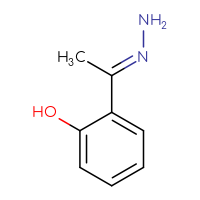 Chemical structure of 2-[(1E)-ethanehydrazonoyl]phenol - CSSB00034038945