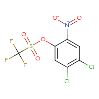 Chemical structure of 4,5-dichloro-2-nitrophenyl trifluoromethanesulfonate - CSSB00153818386