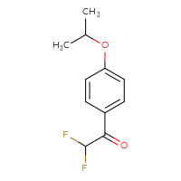 Chemical structure of 2,2-difluoro-1-[4-(propan-2-yloxy)phenyl]ethan-1-one - CSSB00013231974