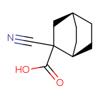 Chemical structure of (1s,4s)-2-cyanobicyclo[2.2.2]octane-2-carboxylic acid - CSSB20620688905