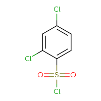 Chemical structure of 2,4-dichlorobenzene-1-sulfonyl chloride - CSSB00000720568