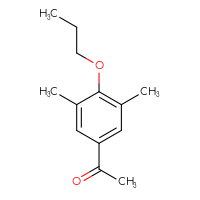Chemical structure of 1-(3,5-dimethyl-4-propoxyphenyl)ethan-1-one - CSSB00010180404