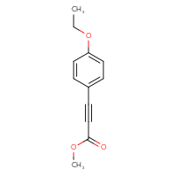 Chemical structure of methyl 3-(4-ethoxyphenyl)prop-2-ynoate - CSSB00012100200
