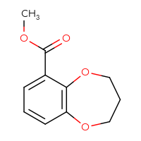 Chemical structure of methyl 3,4-dihydro-2H-1,5-benzodioxepine-6-carboxylate - CSSB00016752537
