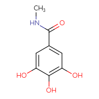 Chemical structure of 3,4,5-trihydroxy-N-methylbenzamide - CSSB00015365701