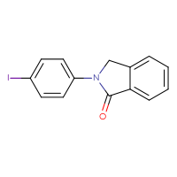 Chemical structure of 2-(4-iodophenyl)-2,3-dihydro-1H-isoindol-1-one - CSSB00121671754