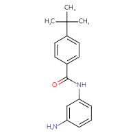 Chemical structure of N-(3-aminophenyl)-4-tert-butylbenzamide - CSSB00020585102