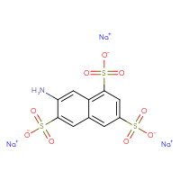 Chemical structure of trisodium 7-aminonaphthalene-1,3,6-trisulfonate - CSSB00102660808