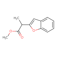 Chemical structure of methyl 2-(1-benzofuran-2-yl)propanoate - CSSB00012621969