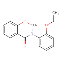 Chemical structure of N-(2-ethoxyphenyl)-2-methoxybenzamide - CSSB00027974468