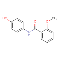 Chemical structure of N-(4-hydroxyphenyl)-2-methoxybenzamide - CSSB00015194475