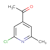 Chemical structure of 1-(2-chloro-6-methylpyridin-4-yl)ethan-1-one - CSSB00009884196