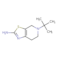 Chemical structure of 5-tert-butyl-4H,5H,6H,7H-[1,3]thiazolo[5,4-c]pyridin-2-amine - CSSB00010573737